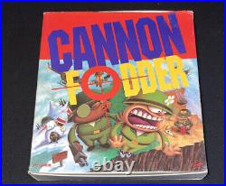 Cannon Fodder VTG Original Big Box Release Rare Euc Complete in box CD Rom