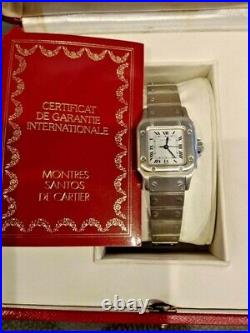 Cartier Santos de Cartier small Automatic 1998 WITH ORIGINAL BOX AND PAPER RARE