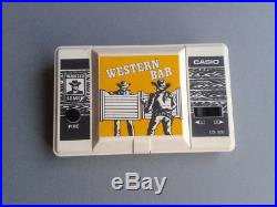 Casio Game&watch Western Bar Cg-300 Original Box Near Mint Condition Rare++ Read