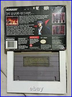 Castlevania Dracula X For Super Nintendo Snes With Original Box Rare Authentic