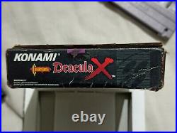 Castlevania Dracula X For Super Nintendo Snes With Original Box Rare Authentic