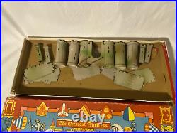 Crescent Toys Tin Castle Set RARE Original Box V-1
