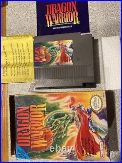 Dragon Warrior (Nintendo NES, 1989) CIB, Rare, original box tabs in tact