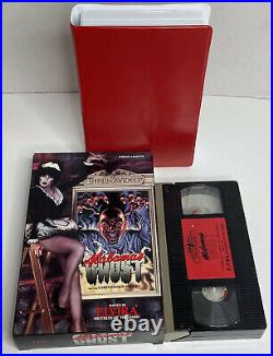 EXTREMELY RARE Alabama's Ghost VHS Tape hosted by Elvira (1985) with original box