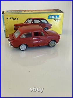 Edil Toys Fiat 850 143 Die Cast With Original Box Italy Very Rare