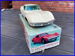 Eldon Japan 1968 Chevrolet Corvette In Its Original Box Near Mint Working Rare