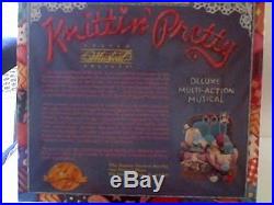 Enesco Musical Knitting Pretty RARE Original Box 1990 583480