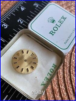 FACTORY ORIGINAL GOLD ROLEX DATEJUST DIAL With OEM BOX RARE WATCH PARTS MAKE OFFER