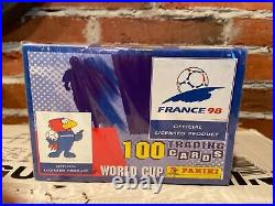 Factory sealed box 1998 Panini France 98 World Cup Soccer Trading Cards RARE