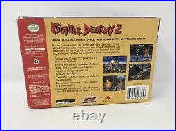 Fighter Destiny 2 Nintendo 64 N64 Original Box with Manual NO GAME RARE