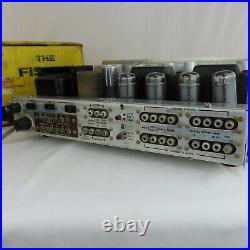 Fisher X-202-B Vintage Stereo Tube Amplifier with Original Box Estate Find RARE