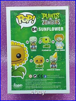 Funko Pop Games Plants Vs Zombies #04 Sunflower Rare Htf Vaulted Vinyl Figure