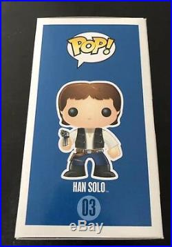 Funko Pop! Star Wars 03 Han Solo (VAULTED/RARE/HTF) ORIGINAL BLUE BOX