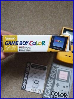 Gameboy Colour Yellow Boxed Original Box Great Condition Very Rare