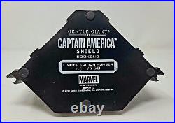 Gentle Giant Captain America Shield Bookend Rare Original Box Disney Marvel MCU