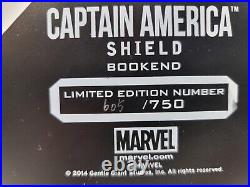 Gentle Giant Captain America Shield Bookend Rare Original Box Disney Marvel MCU