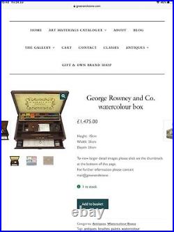 George Rowney Antique Illuminating Box C 1890 Original Material Very Rare