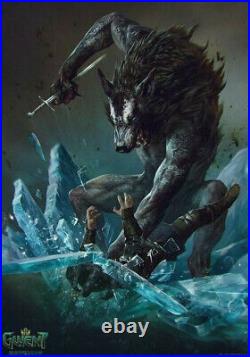 Howling Sdcc Rare Variant Bloody Werewolf Statue Shipper Box & Free Blu-ray