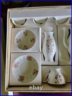 Jiesia USSR Lithuanian vintage porcelain coffee set with Original box. RARE