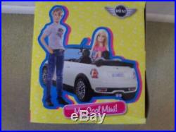 Ken Barbie My Cool Mini Cooper White Car NEW IN BOX Mattel =RARE=