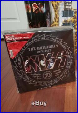 Kiss Japanese Originals 1974-79 Colored Vinyl Lp Box Set Black Set Rare