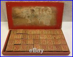 LEGO Vintage Set 500 Original Box 36x Wooden Blocks Complete 1940s Antique RARE