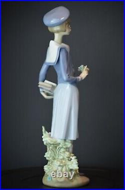 LLADRO Rare Porcelain Figurine After School #5707 RETIRED In Original Box