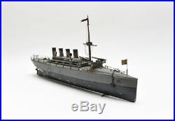 Large Live-Steam Torpedo Boat made by Bing / Germany w. Rare Original Box