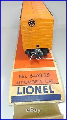 Lionel O Gauge Postwar #6468-25 Rare White N Over Black H C-9, P-7 Original Box