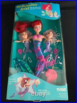 Little Mermaid-VERY RARE MerBabysitter Princess Ariel Vintage New MINT BOX Disne
