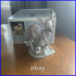 Lladro RARE Faun Lying Down WithButterfly #5673 With Original Box
