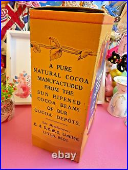 Lutona Natural Cocoa Half Dozen Antique Rare Original Box, Prop Huge Box