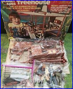 MEGO Planet of the Apes TREEHOUSE 1974 Playset Orig Box RARE Complete +4 Figures