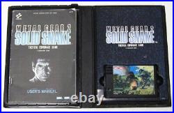 MSX2 Metal Gear 2 SOLID SNAKE Rare Operation confirmed with Original Box Tested