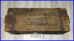 Martini Henry Rifle Boer War MH 577/450 Rolled Case Ammunition Box Rare Vintage