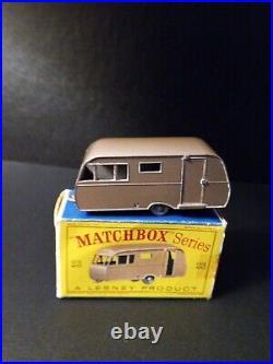 Matchbox #23C Bluebird Dauphine Trailer 1960 RARE MAUVE In Original D1 Box