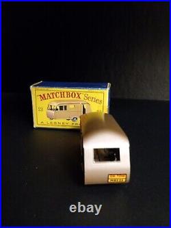 Matchbox #23C Bluebird Dauphine Trailer 1960 RARE MAUVE In Original D1 Box