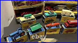 Matchbox Lensey Lot ALL MINT! 14 pcs Vintage Original Boxes Rare! SEE VIDEO