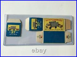Matchbox Rare First Edition #37 Cattle Truck Original New Model E3 Box Lot 129