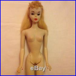 Mib # 3 Long Blonde Ponytail Barbie Doll, Rare #2 Body Japan In Box, Tm Stand