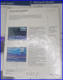 Microsoft Quick C Compiler vrs 2.0 in original box RARE
