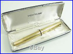 Montblanc 1246 Kolbenfüller Goldfeder 585 Fountain Pen Original Box Etui Rare