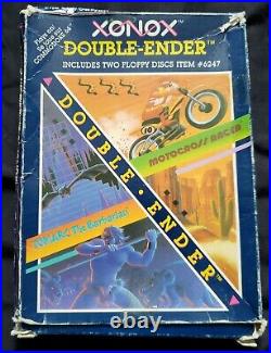 Motocross / Tomarc XONOX Double Ender Commodore MEGA RARE Original Box + Games