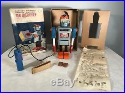 Mr Mercury Robot Marx Rare, Original Box First Edition With Orig Helmet