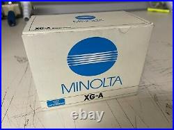 NEW IN ORIGINAL BOX RARE Minolta XGA SLR Film Camera Body Chrome & Black
