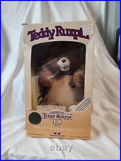 NEW Teddy Ruxpin (Worlds Of Wonder) Vintage 1985 NIB OLD STOCK ORIGINAL BOX RARE
