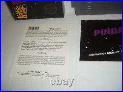 NINTENDO NES PINBALL Game RARE With Original Box & Instruction PIN BALL