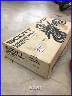 NOS Vintage SCOTT MX Motocross Boots Original UNUSED AHRMA With Box RARE Collect