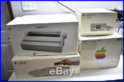 Nice Rare Apple IIe Macintosh Computer & Extras Imagewrite II & Original Boxes