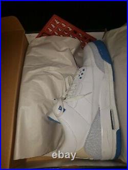 Nike Air Jordan 3 III Harbor Blue Womens 13 Mens 11.5 Very Rare Original Box
